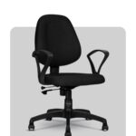 Ergonomic medium mesh-back chair designed to improve posture and comfort, crafted in Ahmedabad by Trosta.