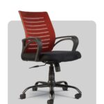 Adjustable medium ergonomic chair with breathable mesh back for enhanced comfort, manufactured in Gujarat.