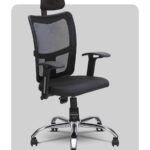 Comfort-focused high-back chair with sleek design, crafted by Trosta in Gujarat.