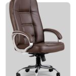 Luxury chair combining ergonomic features and style, manufactured in Ahmedabad by Trosta.