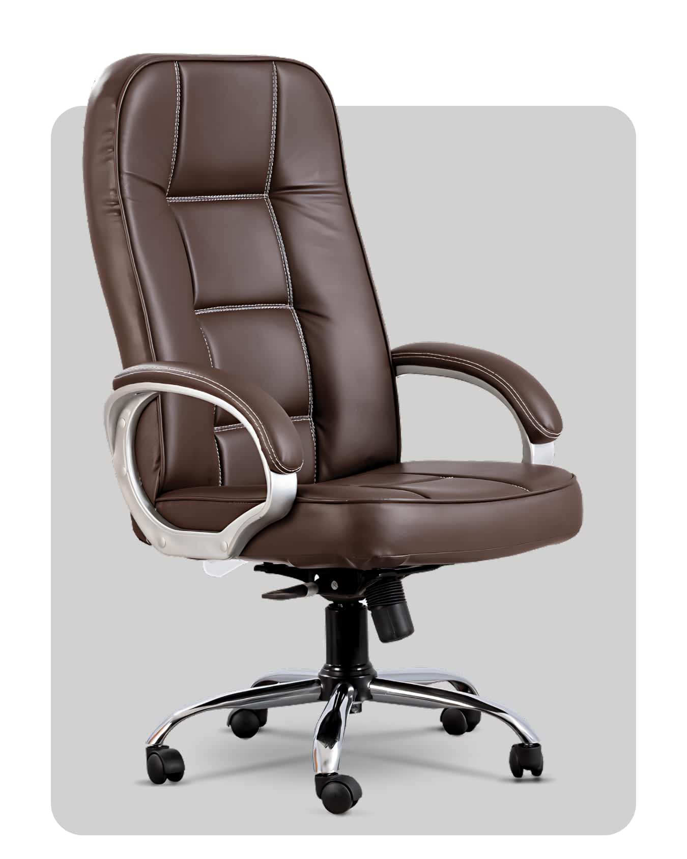 Luxury chair combining ergonomic features and style, manufactured in Ahmedabad by Trosta.