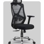 Premium high-back chair with elegant design and ergonomic support, made by Trosta, Gujarat’s trusted office chair manufacturer.