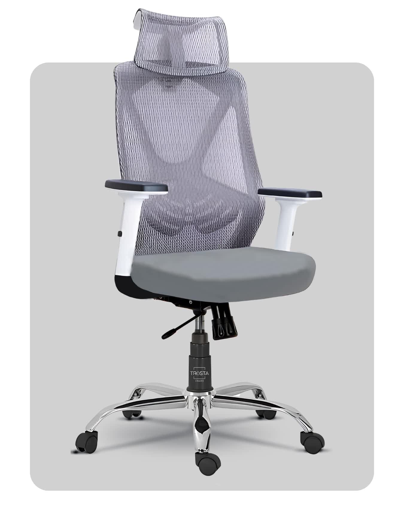 High-back chair offering maximum comfort and style, designed by Trosta in Ahmedabad.