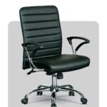 Ergonomic chair with breathable mesh back and lumbar support, designed by Trosta in Ahmedabad, Gujarat.