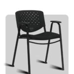 Medium-back visitor chair with modern design and fixed seating, ideal for professional environments, made by Trosta.